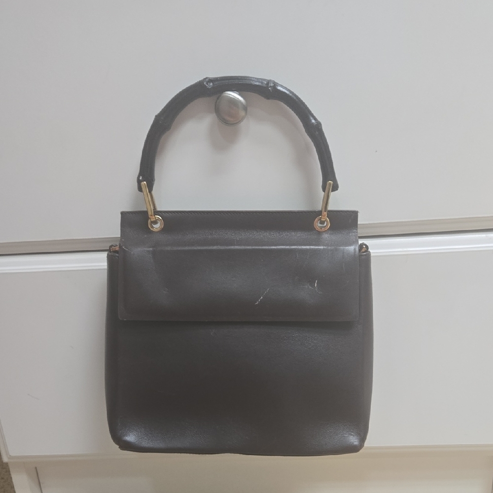 Gucci Dark Brown Leather Shoulder Bag